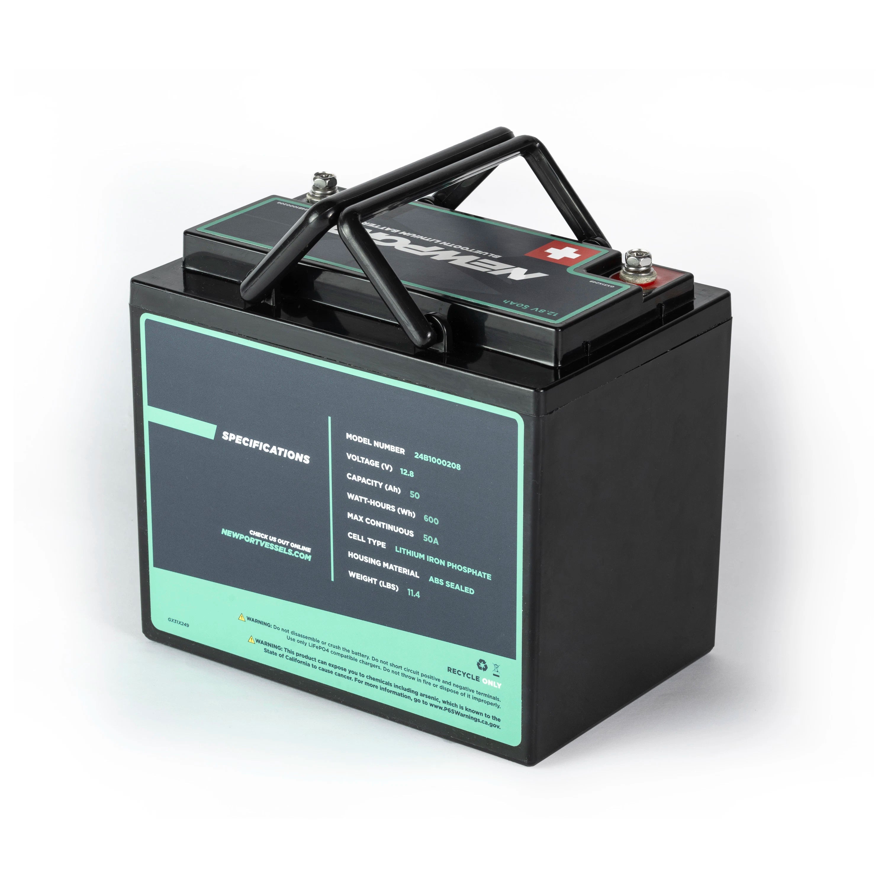 Newport Vessels 12V 50Ah Lithium LiFePO4 Battery