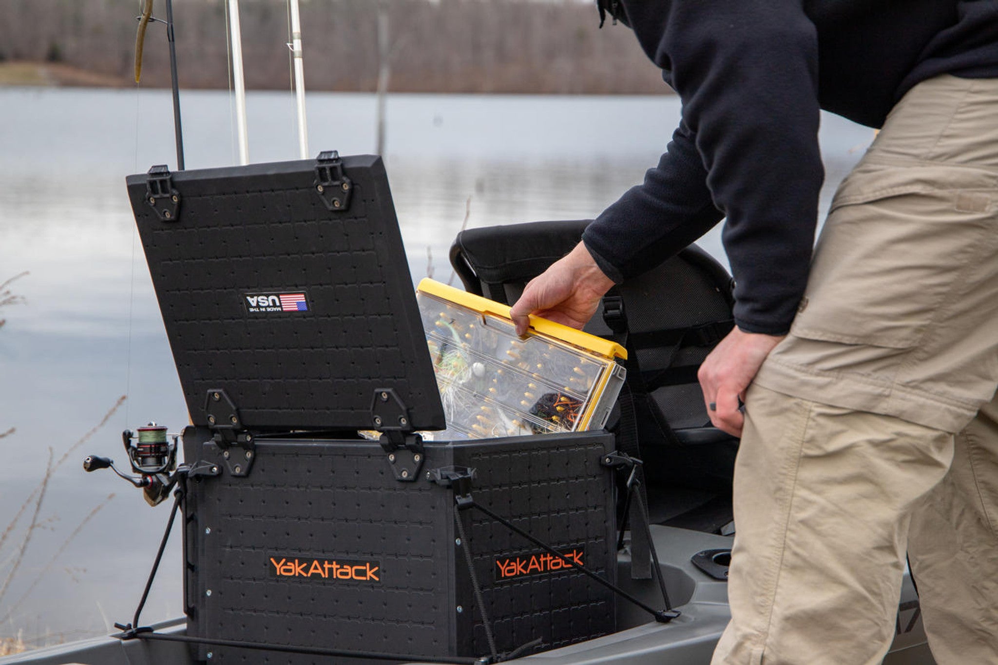 YakAttack BlackPak Pro Kayak Fishing Crate - 13 x 16