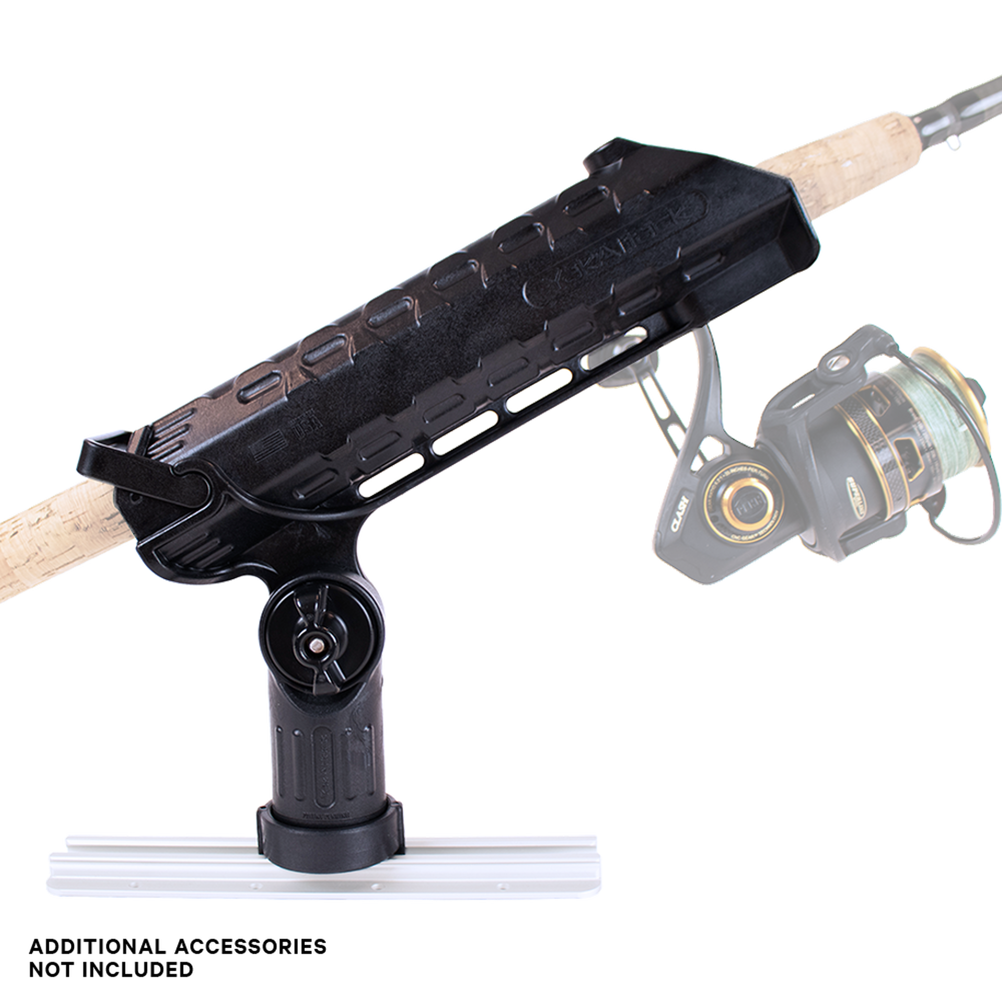 YakAttack AR Tube Rod Holder with Track Mounted LockNLoad Mounting System