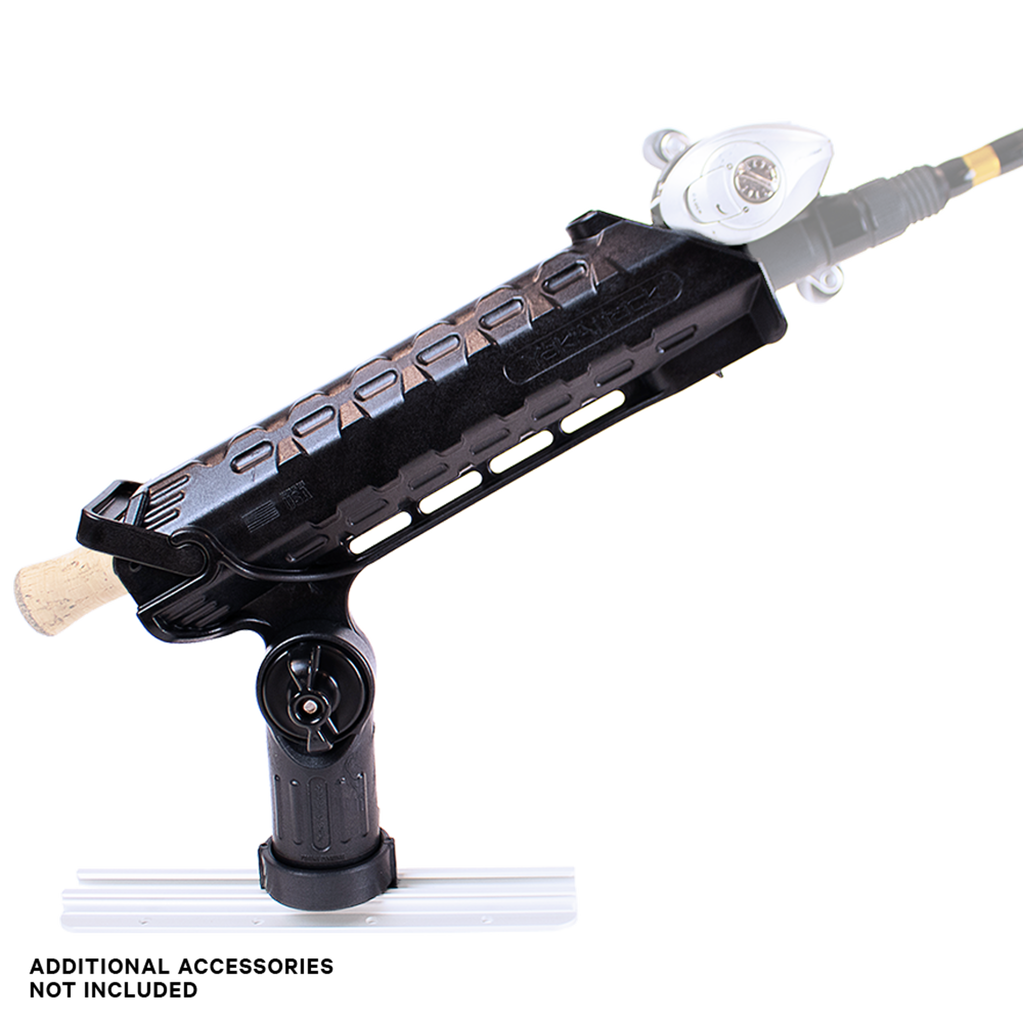 YakAttack AR Tube Rod Holder with Track Mounted LockNLoad Mounting System