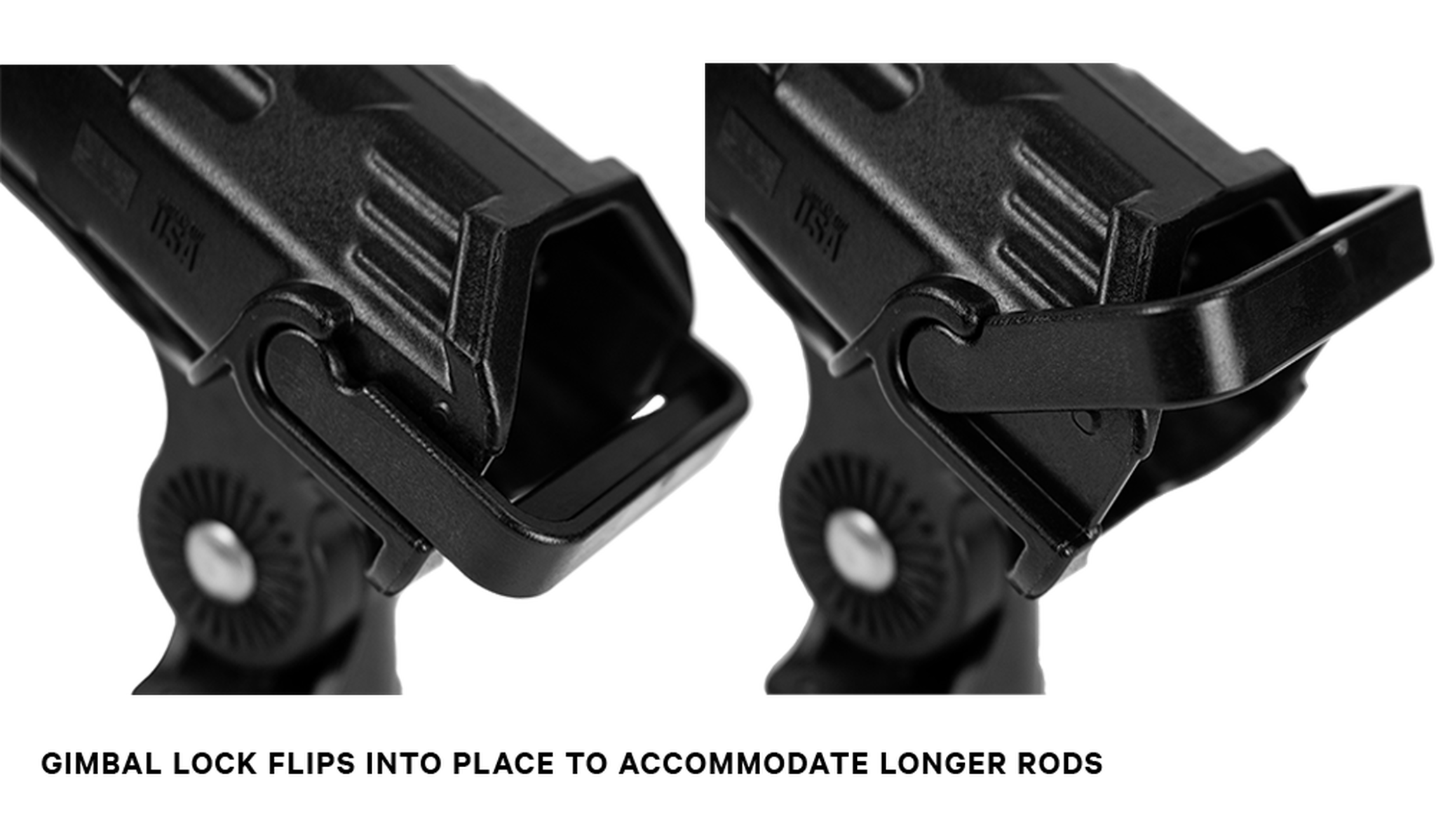 YakAttack AR Tube Rod Holder with Track Mounted LockNLoad Mounting System