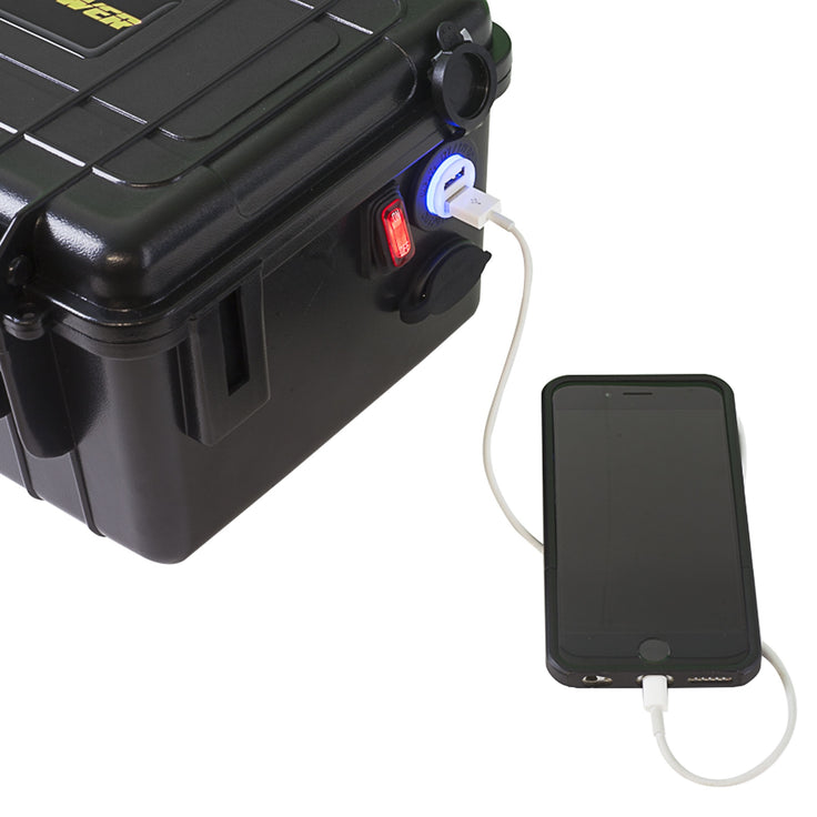 Yak-Power Power Pack Battery Box w/ Integrated USB Charging