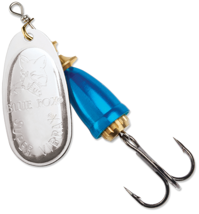 blue fox fishing lures Blue Fox Classic Vibrax Spinner, Silver/Chrome Blue