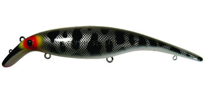 believer musky fishing lure Drifter Believer Muskie Jointed Tail Lure 10" Florescent Orange Tiger