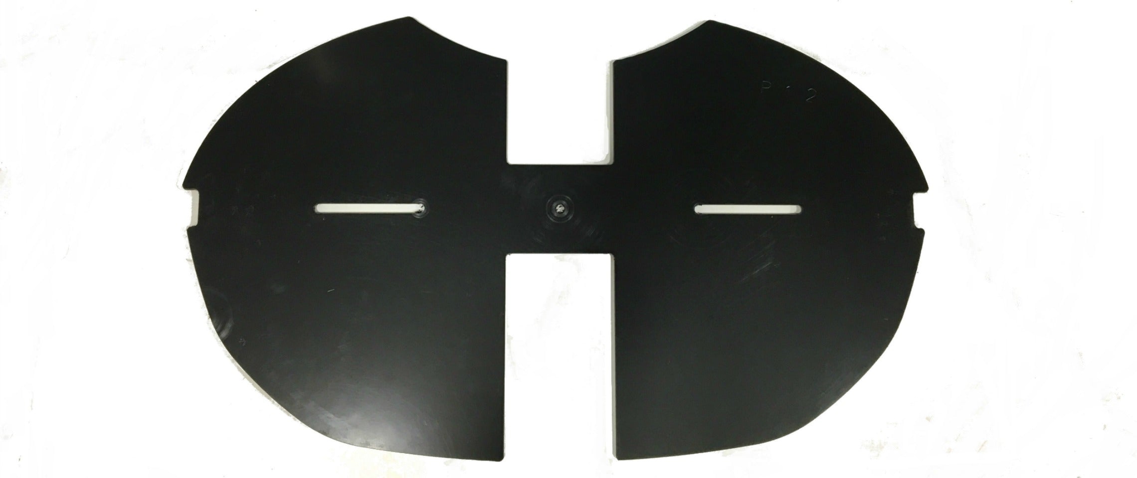 Bulkhead Plate HDPE Black P14