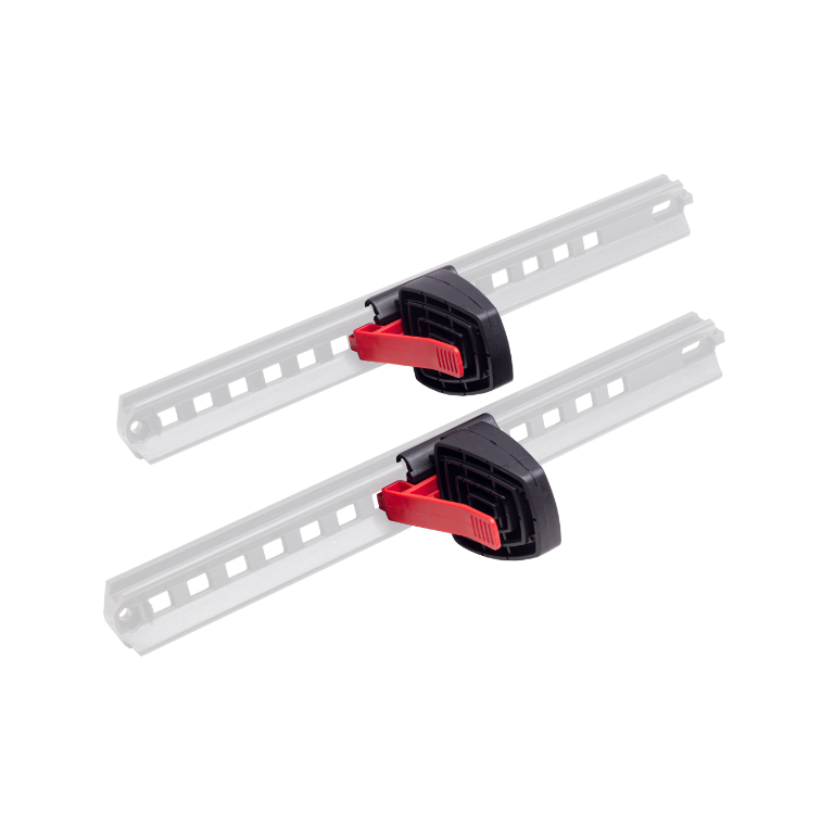 Footrest Set of Two Pedals with Red Trigger